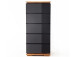 Schubkastenkommode >Charleston I< in Asteiche aus Massivholz - 51x115x40 (BxHxT)