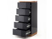Schubkastenkommode >Charleston I< in Asteiche aus Massivholz - 51x115x40 (BxHxT)