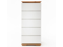 Schubkastenkommode >Charleston< in Asteiche aus Massivholz - 51x115x40cm (BxHxT)