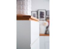 Schubkastenkommode >Charleston< in Asteiche aus Massivholz - 51x115x40cm (BxHxT)