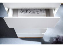 Schubkastenkommode >Charleston< in Asteiche aus Massivholz - 51x115x40cm (BxHxT)