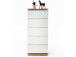 Schubkastenkommode >Charleston< in Asteiche aus Massivholz - 51x115x40cm (BxHxT)
