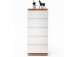 Schubkastenkommode >Charleston< in Asteiche aus Massivholz - 51x115x40cm (BxHxT)