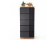 Schubkastenkommode >Charleston< in Asteiche aus Massivholz - 51x115x40cm (BxHxT)