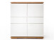 Highboard >Charleston I< in Asteiche aus Massivholz - 102x115x40cm (BxHxT)