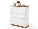 Highboard >Charleston I< in Asteiche aus Massivholz - 102x115x40cm (BxHxT)