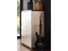 Highboard >Charleston< in Asteiche aus Massivholz -...