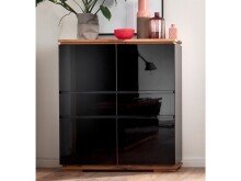 Highboard >Charleston< in Asteiche aus Massivholz - 102x115x40cm (BxHxT)