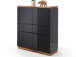 Highboard >Charleston< in Asteiche aus Massivholz - 102x115x40cm (BxHxT)