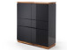 Highboard >Charleston< in Asteiche aus Massivholz - 102x115x40cm (BxHxT)