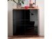 Highboard >Charleston< in Asteiche aus Massivholz - 102x115x40cm (BxHxT)