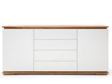 Sideboard >Charleston< in Weiß matt lackiert - 172x81x40cm (BxHxT)