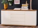 Sideboard >Charleston< in Weiß matt lackiert - 172x81x40cm (BxHxT)