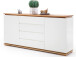 Sideboard >Charleston< in Weiß matt lackiert - 172x81x40cm (BxHxT)