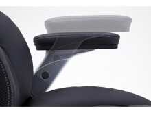 Chefsessel >Rayleigh< in Schwarz Beige aus Metall - 78x116x79cm (BxHxT)