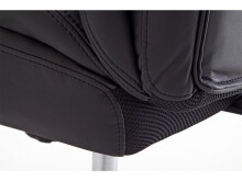 Chefsessel >Rayleigh< in Schwarz aus Metall - 74x118x83cm (BxHxT)