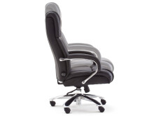 Chefsessel >Rayleigh< in Schwarz aus Metall - 74x118x83cm (BxHxT)