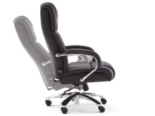 Chefsessel >Rayleigh< in Schwarz aus Metall - 74x118x83cm (BxHxT)