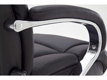 Chefsessel >Rayleigh< in Schwarz aus Metall - 74x118x83cm (BxHxT)