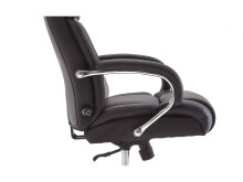 Chefsessel >Rayleigh< in Schwarz aus Metall - 74x118x83cm (BxHxT)