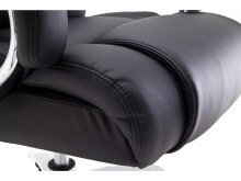 Chefsessel >Rayleigh< in Schwarz aus Metall - 74x118x83cm (BxHxT)
