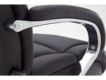Chefsessel >Rayleigh< in Schwarz aus Metall - 74x118x83cm (BxHxT)