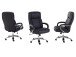 Chefsessel >Rayleigh< in Schwarz aus Metall - 74x118x83cm (BxHxT)