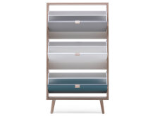 Schuhkipper >Visby< in Sonoma-Eiche - 70x127x24cm (BxHxT)