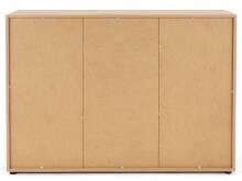 Sideboard >Jacklin< in Artisan Eiche Weiß - 120x85x35cm (BxHxT)