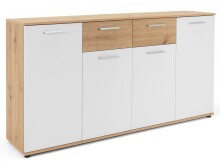 Sideboard >Jacklin< in Artisan Eiche Weiß -...