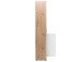 Schuhschrank >Jacklin I< in Artisan-Eiche Weiß - 70x185x35cm (BxHxT)