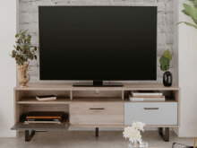 TV-Board >Oklahoma< in Grey Craft Oak Nachbildung -...