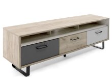 TV-Board >Oklahoma< in Grey Craft Oak Nachbildung - 160x53x35cm (BxHxT)