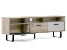 TV-Board >Oklahoma< in Grey Craft Oak Nachbildung - 160x53x35cm (BxHxT)