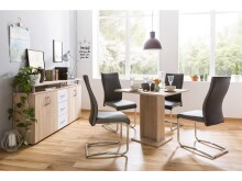 Esstisch >Carlton< in Sonoma-Eiche - 80x75x80cm (BxHxT)