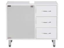 Waschbeckenunterschrank >Lancaster< in  aus Kunststoff - 66x58x30cm (BxHxT)