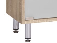 Waschbeckenunterschrank >Lancaster< in Sonoma Eiche - 66x58x30 (BxHxT)