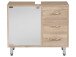 Waschbeckenunterschrank >Lancaster< in Sonoma Eiche - 66x58x30 (BxHxT)