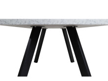 Esstisch >Memphis< in Anthrazit aus Metall - 160x76x90cm (BxHxT)