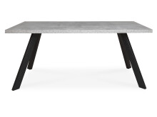 Esstisch >Memphis< in Anthrazit aus Metall - 160x76x90cm (BxHxT)