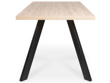 Esstisch >Memphis< in Anthrazit aus Metall - 160x76x90cm (BxHxT)