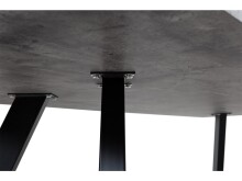Esstisch >Memphis< in Anthrazit aus Metall - 160x76x90cm (BxHxT)
