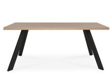 Esstisch >Memphis< in Anthrazit aus Metall - 160x76x90cm (BxHxT)