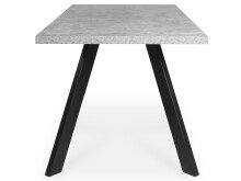 Esstisch >Memphis< in Anthrazit aus Metall - 160x76x90cm (BxHxT)