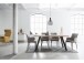 Esstisch >Memphis< in Anthrazit aus Metall - 160x76x90cm (BxHxT)