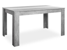 Esstisch >Naperville< in Strukturbeton Nachbildung - 138x74x80cm (BxHxT)
