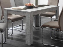 Esstisch >Naperville< in Strukturbeton Nachbildung - 138x74x80cm (BxHxT)