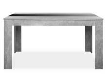Esstisch >Naperville< in Strukturbeton Nachbildung - 138x74x80cm (BxHxT)