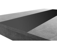 Esstisch >Naperville< in Strukturbeton Nachbildung - 138x74x80cm (BxHxT)