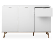 Kommode >Dalarna< in Weiß aus Metall - 120x85x40cm (BxHxT)